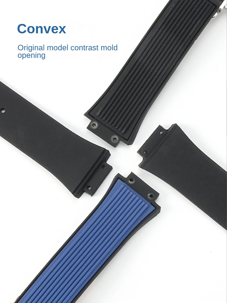 Men Waterproof Sweat-Proof Rubber Silicone Watch Strap for HUBLOT Yubo Big Bang Classic Fusion Sports Tattoo Watchbands 27 X17mm