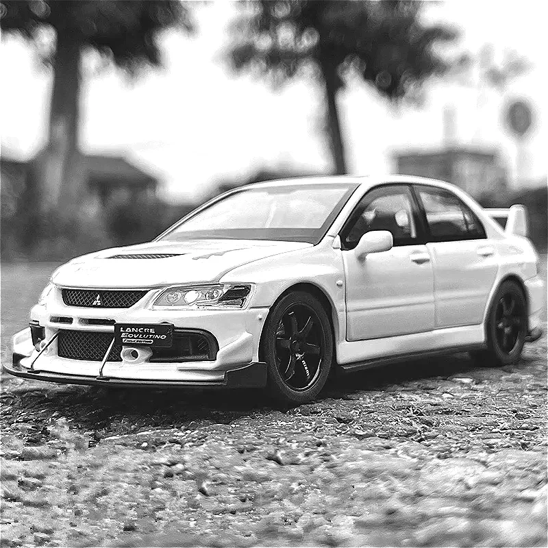 1:32 Mitsubishi Lancer Evolution EVO IX 9 Alloy Sports Car Model Diecast Metal Race Vehicles Car Model Sound Light Kids Toy Gift