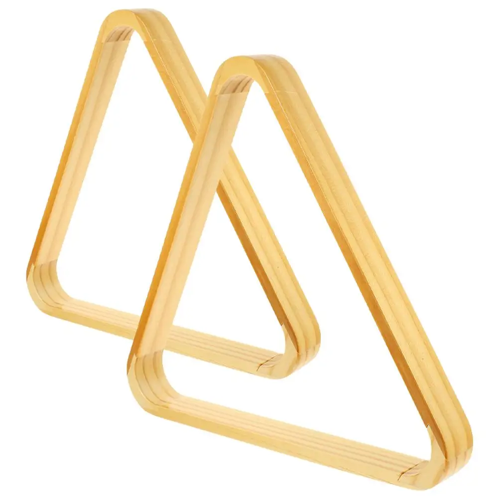 

2pcs Billiard Triangle Rack Wood Snooker Balls Holder Smooth Surface Pool Table Accessories Kit Party Games