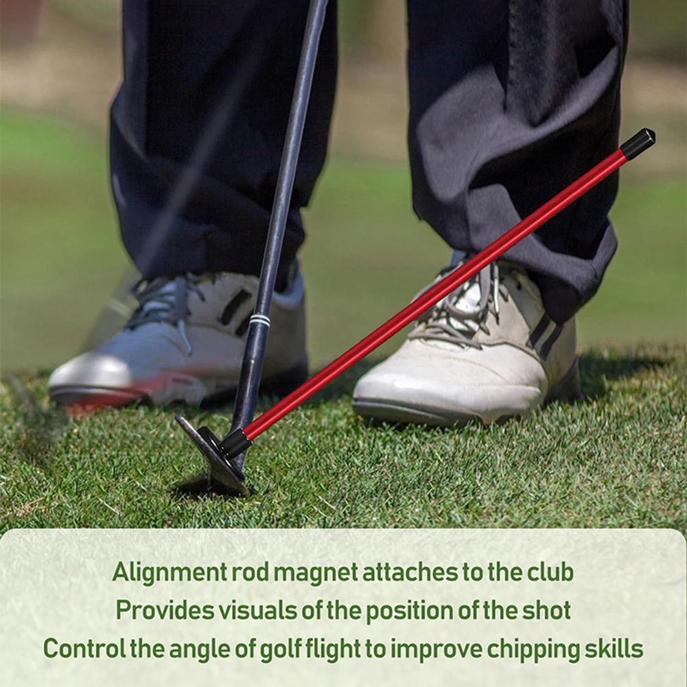 Magnetic Golf Lie Angle Tool Golf Training Aid Face Aimer Alignment Rods Help Visualize and Align Shot Golf Direction Indicator