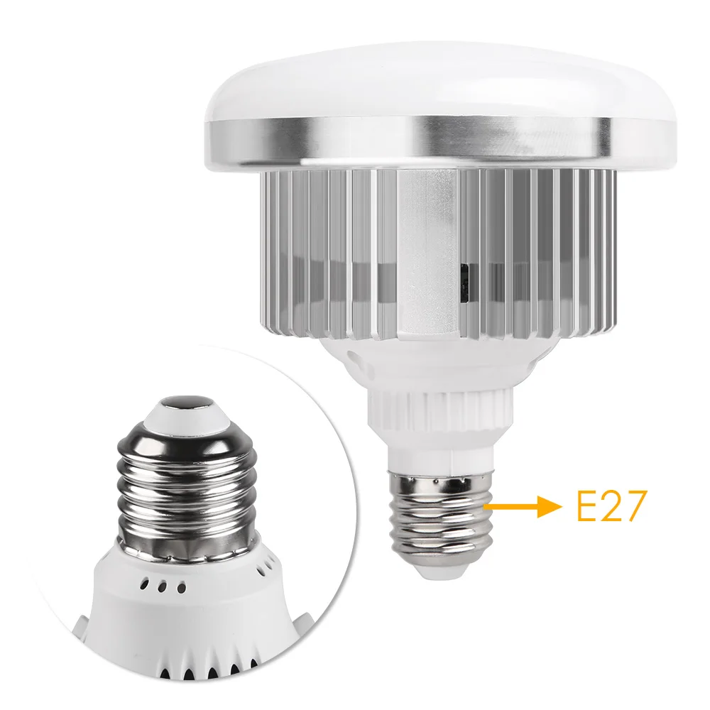 E27 Led Light Bulb 3200K-5500K Photography Lamp Bulb Energy-saving Adjustable Brightness Mount Remote Control for Studio Home