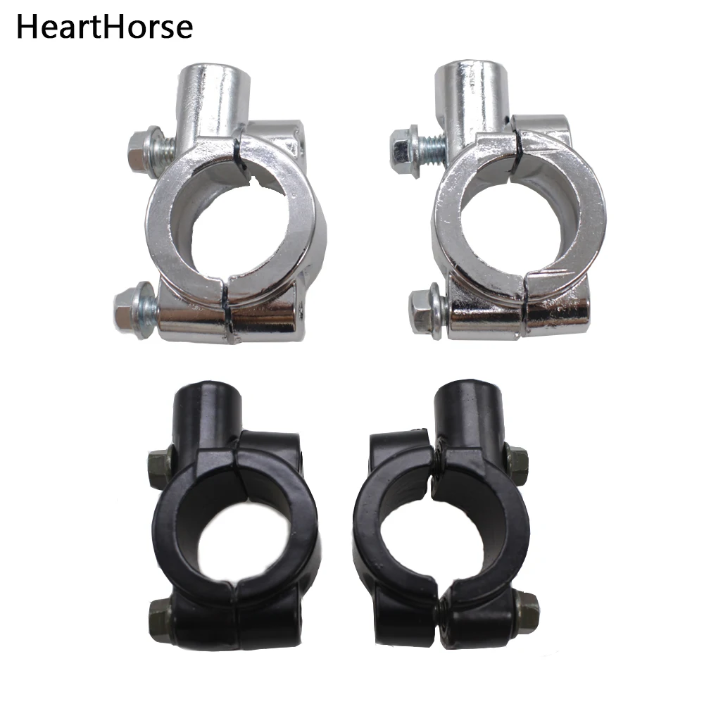 Motorcycle Rearview Handlebar Mirror Mount Holder Adapter Clamp Base 10mm Black Electroplated  Aluminum Motorcycle Tool