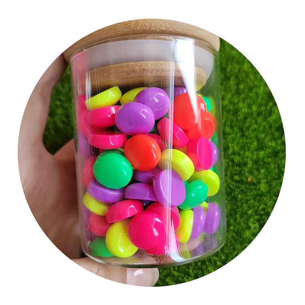 Kawaii Resin Mini 14mm Coffee Beans Candy Crafts Accessories Materials Cabochon Flatback Scrapbooking Tools Charms Miniature