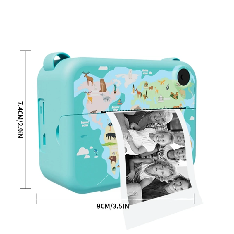 Digital Instant Camera With Print Paper Kids Child Selfie Video Camera Camcorder Camera Toy Gift For Kids