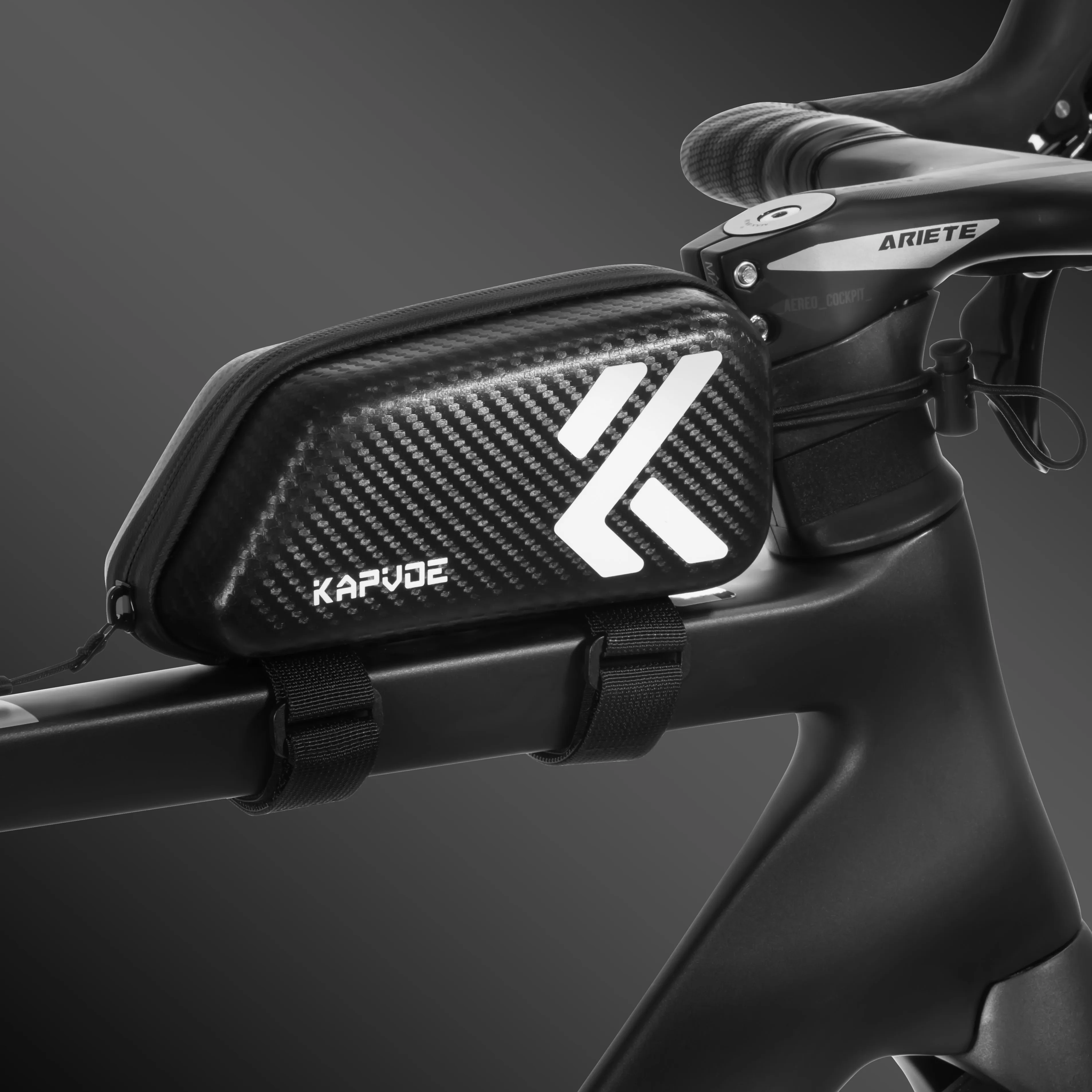 

Kapvoe Bicycle Bag Portable Cycling Top Bottom Tube Bag MTB Road Phone Tool Bag Reflective Ultralight Bicycle Pannier Pocket