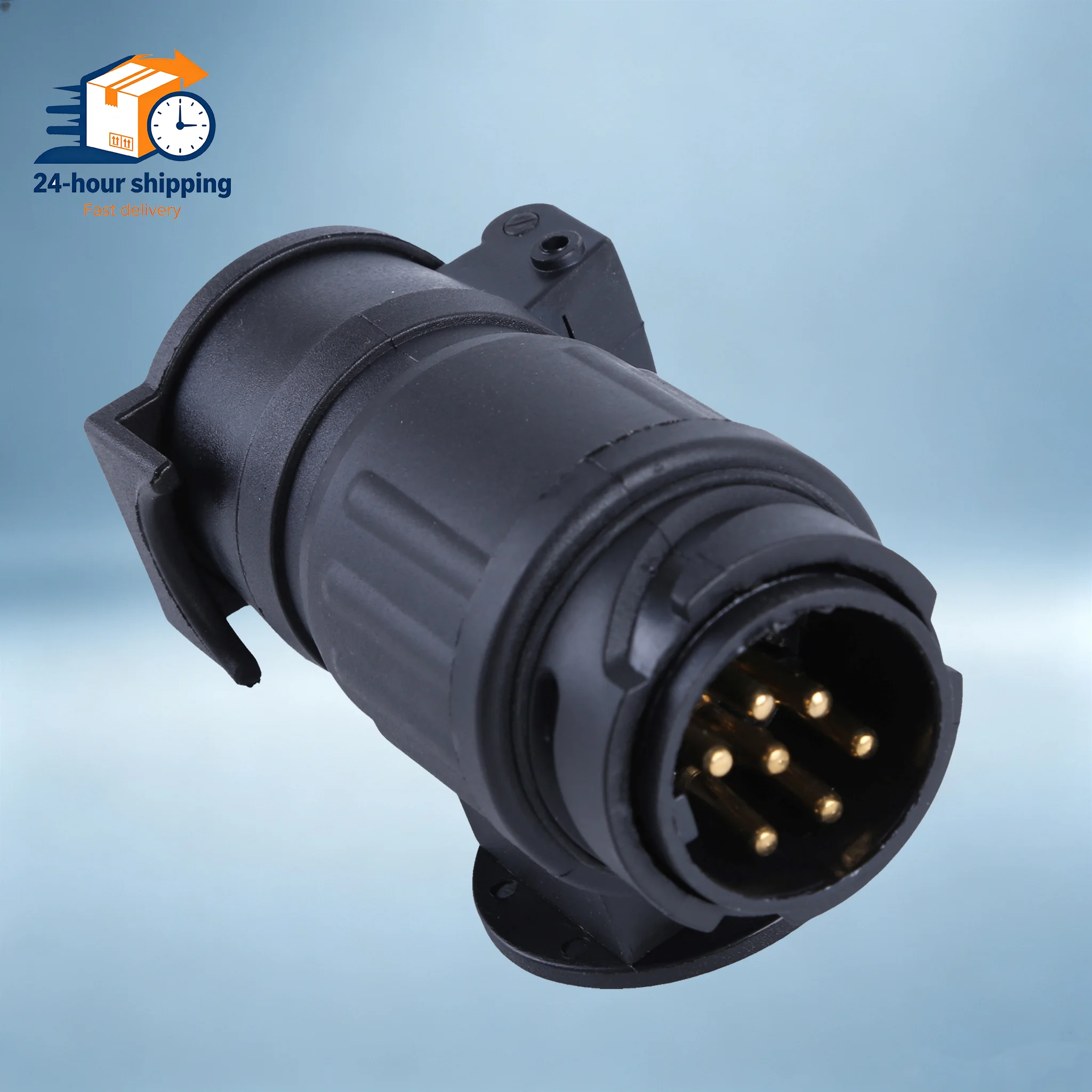 Adapter do przyczepy, 13-pinowy na 7-pinowy, dłuższy model, przejściówka do samochodów, przyczep kempingowych i ciężarówek, 59934666235.