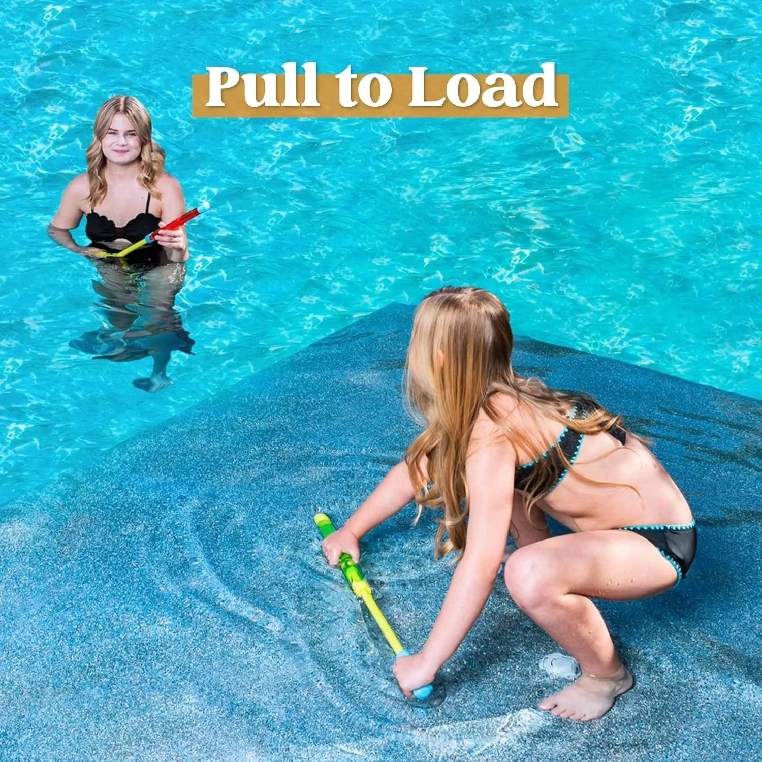 Water Soaker Blaster – 16,5 Zoll große Spritzpistole für Kinder und Erwachsene, Wasserspiel, Kampfspielzeug für Sommer, Pool, Strand, Outdoor-Aktivitäten