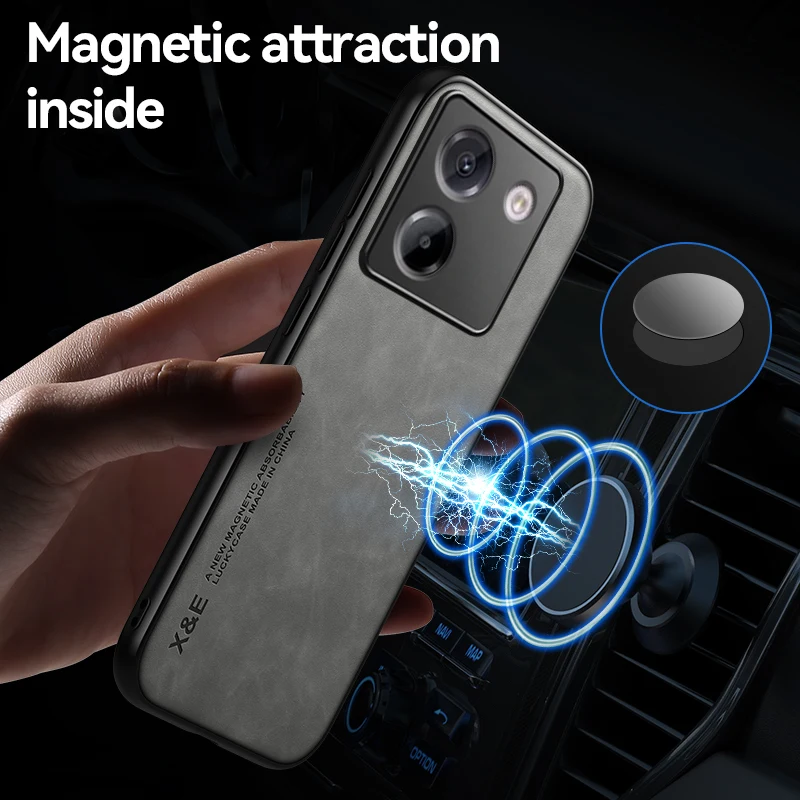 Luxus Leder Funda für Xiaomi POCO M7 Pro 5G Fall Ultra Dünne Auto Magnetische Schutz Telefon Abdeckung Capa