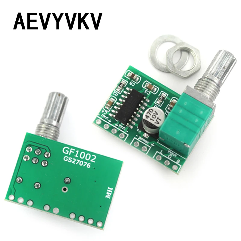 PAM8403 module Super digital amplifier board 2 * 3W D Class digital amplifier board efficient switch potentiometer