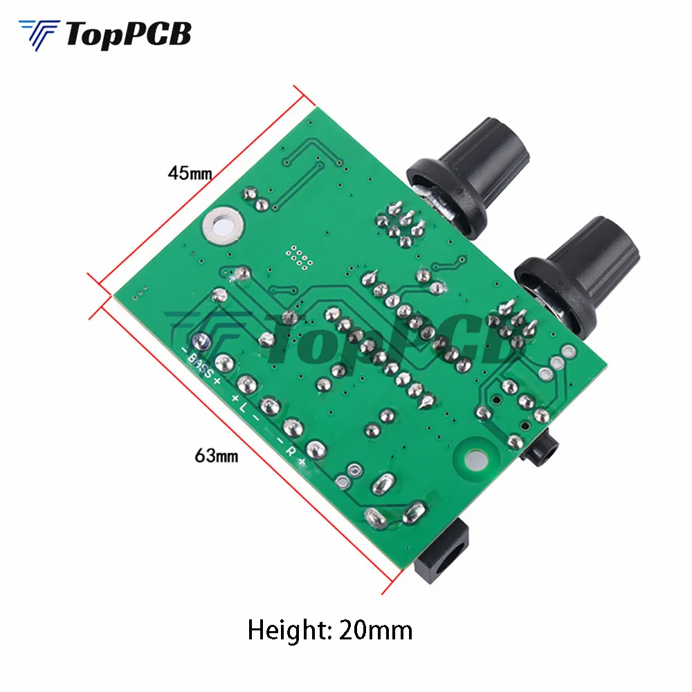 High-fidelity 2.1 three-channel subwoofer 12V audio amplifier board mini small volume digital class D 030 module