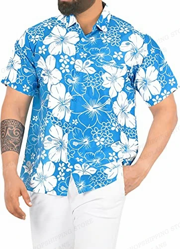 Sunrise camicia hawaiana camicie con stampa 3d camicetta da spiaggia da uomo vocazione camicie con risvolto albero di cocco Beach Camisas abbigliamento da uomo