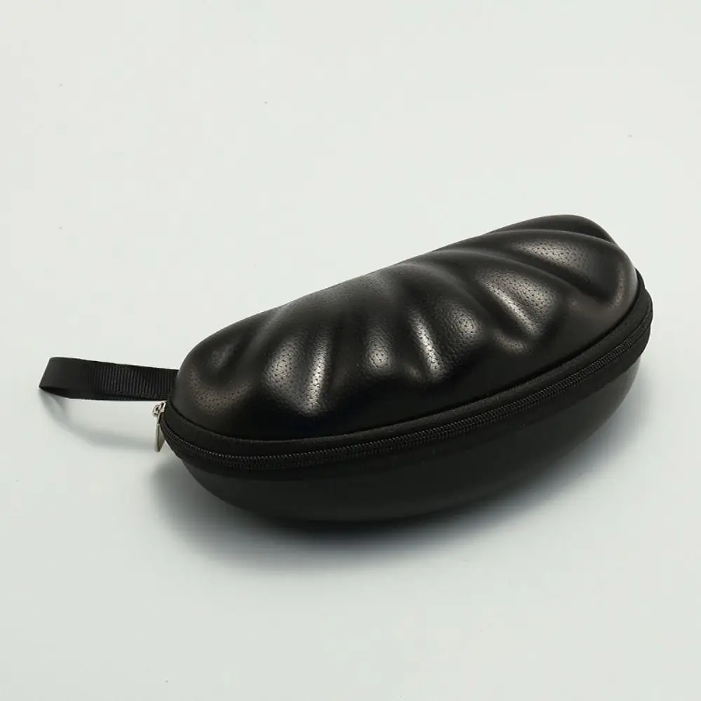 صندوق نظارات شمسية على شكل قذيفة بحبل ، حقيبة مستحضرات تجميل بسحاب ، حافظة نظارات جلدية مضادة للسقوط للفتيات ، الموضة