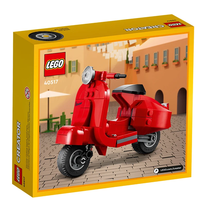 LEGO 40517 Vespa Yellow Edition Kids' Building Block Puzzle Toy for Boys