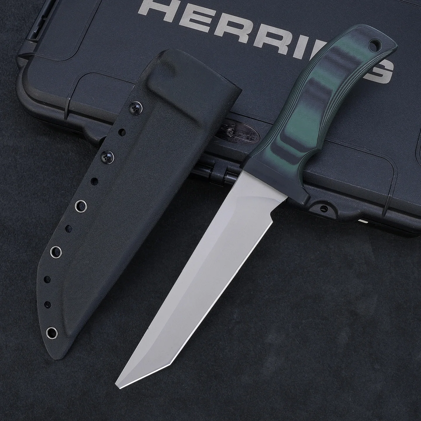 

Outdoor fixed blade knife G10 handle hunting knife Fruit knife wilderness survival knife rescue knife camping cooking tool