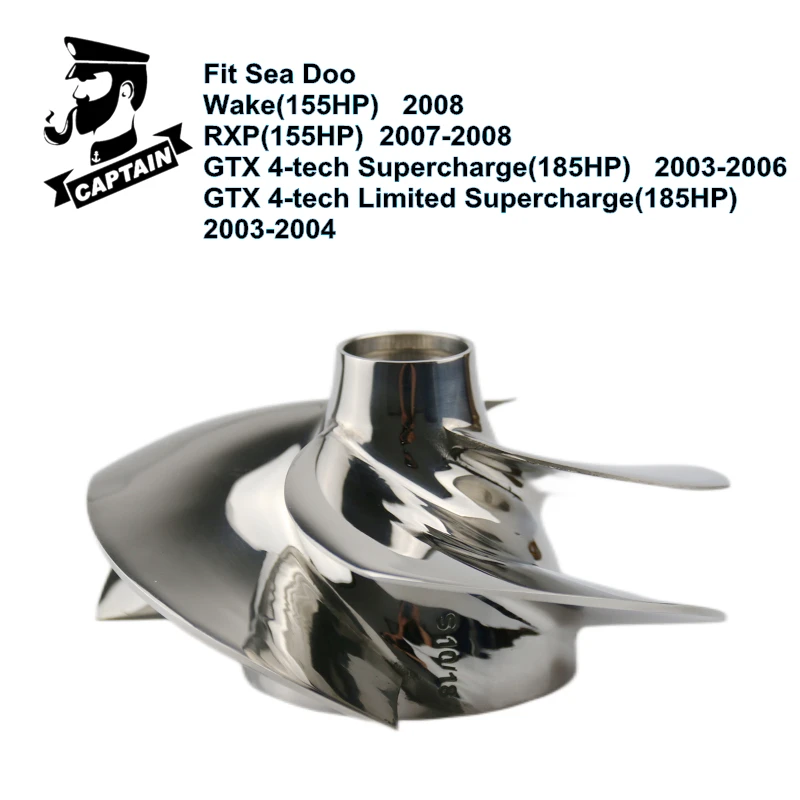 

Captain Jet Ski Impeller SR-10/18 155.5mm fit Seadoo GTX 4-tech Supercharge(185HP) GTX 4-tech Limited Supercharge(185HP) PWC