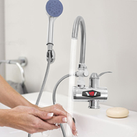 Electric Shower Water Heater Instant Hot Water Faucet 360° Rotating Fast Heating Tap Tankless with LED Display 3000W