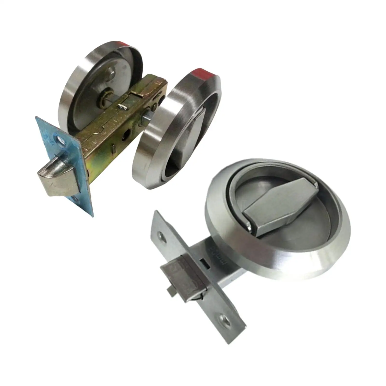 라운드 손잡이 링 당김 잠금 장치, 내마모성 스테인레스 스틸 액세서리, 옷장 침실 복도용 문짝 핸들 잠금 장치, 사용하기 쉬움