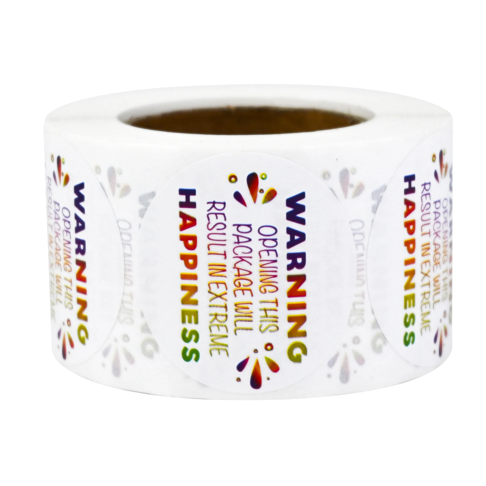 500Pcs Per Roll 1.5inch Round Colorful'Open-A-Surprise' Gift Decoration Stickers, Envelope and Gift Tag Stickers, Commercial Handmade Decorative Stickers