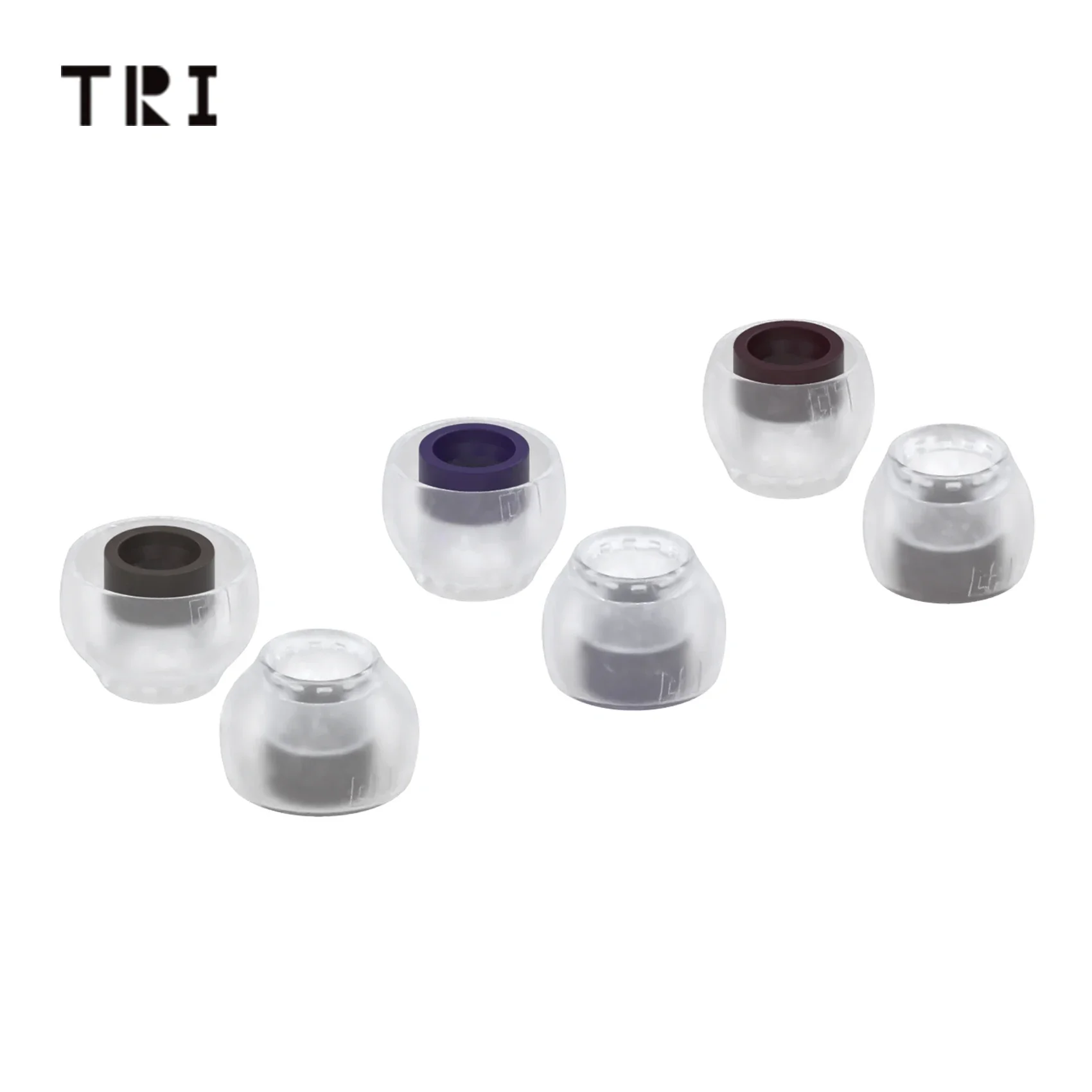 TRI Clarion Silicone Earphone Eartips 3 Pairs for S/M/L Size Headphone Accessory Wired Headset Earbuds TRI x HBB IEM kbear 07 08