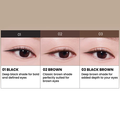 Imagen 2 del producto Delineador de Ojos a Prueba de Agua CLIO Sharp So Simple, Punta Fina y Precisa, Núcleo Suave, Larga Duración, K-Beauty, Maquillaje Coreano