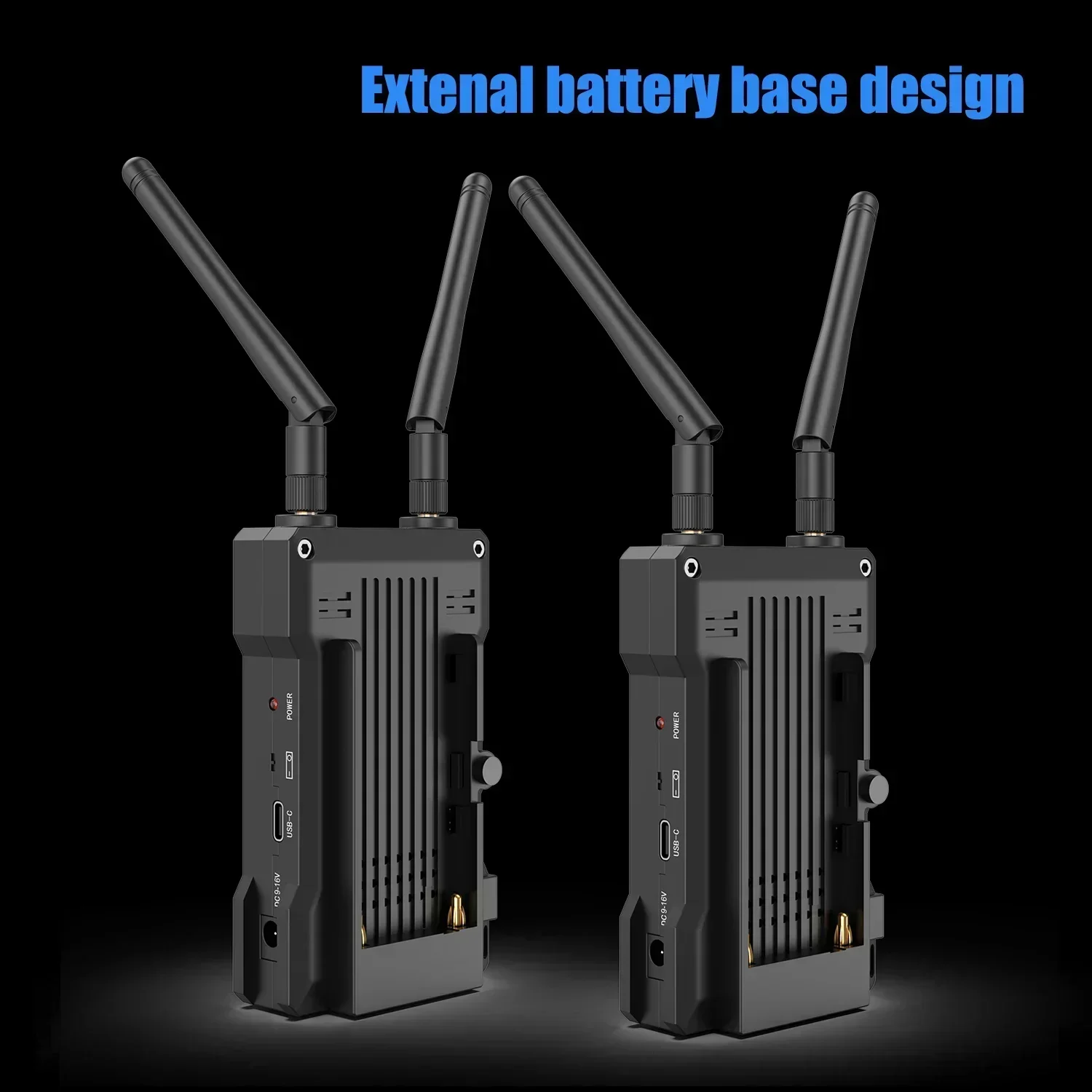200m 4K HDMI Wireless Extender Video Transmitter and Receiver Support Battery Videographer Photographer PC Camera Live Streaming