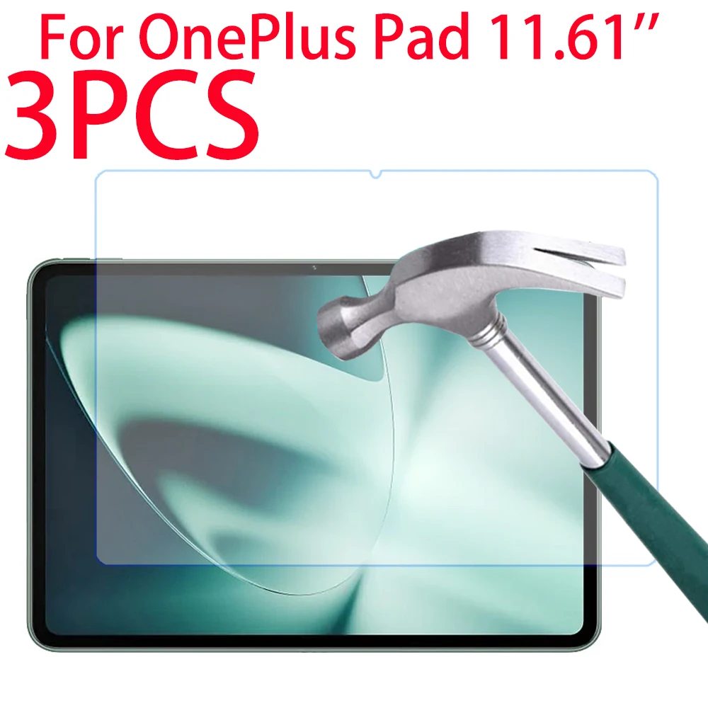 

3PCS Tempered Glass For OnePlus Pad 11.61" 2023 Tablet Screen Protective Film Anti-Scratch One Plus Pad 11.61 inches