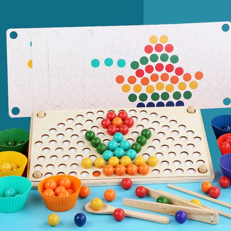 Kids Educational Toy Table Portable Multifunctional Hand Game Supplies Interactive Color & Number Recognition