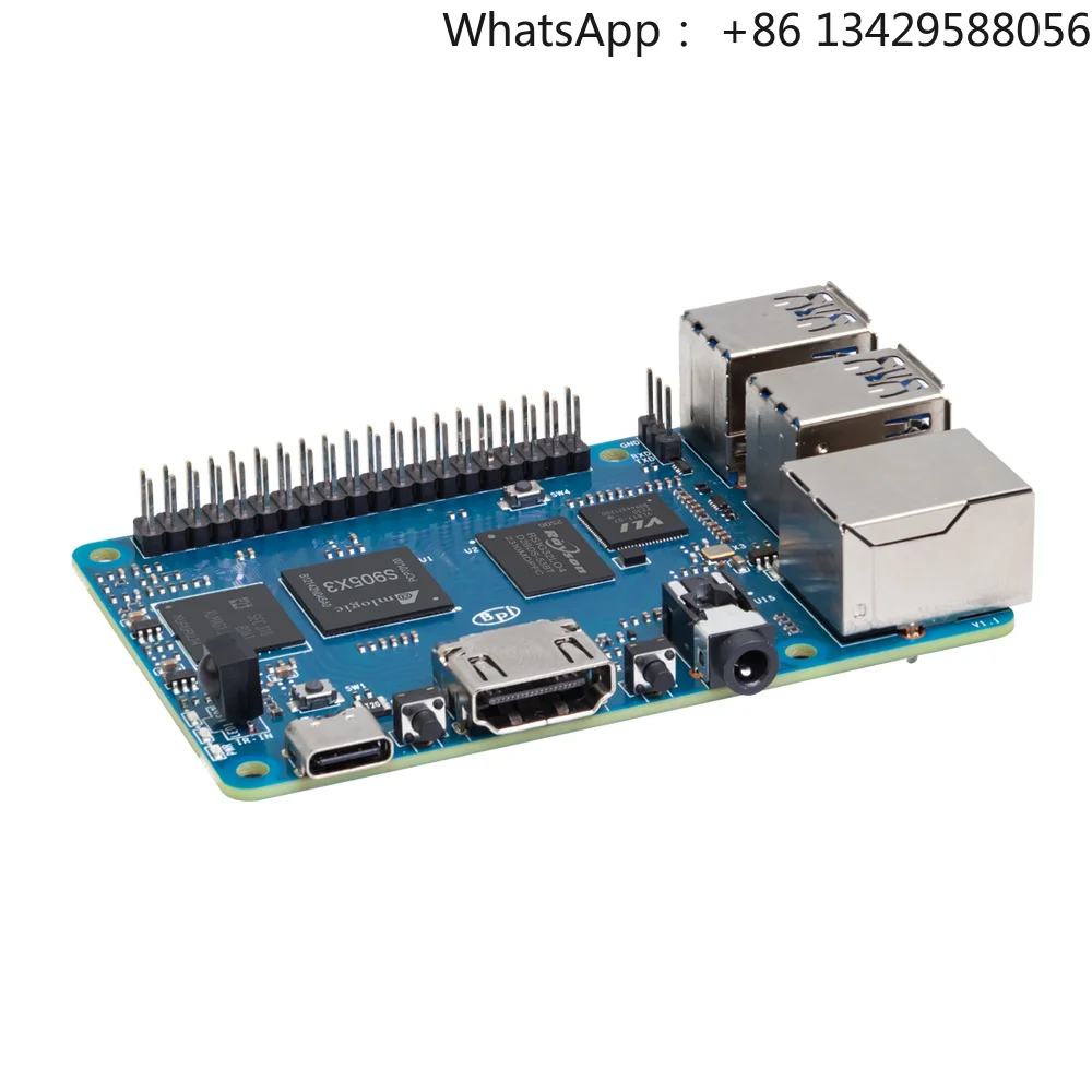 Banana Pi BPI-M5 Amlogic S905x3 Quad Core  Mali G31 4gb Lpddr4 Ram 16gb Emmc Flash Support Linux Ubuntu Debian Single Board