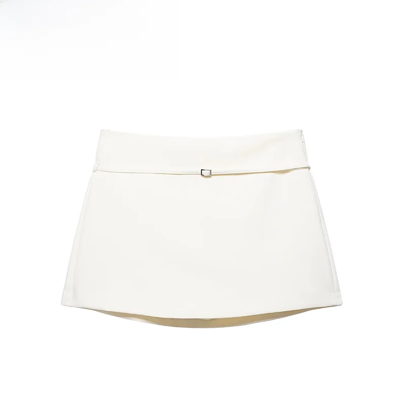 

Модные женские юбка-брюки с поясом, высокая талия, свободный крой, полиэстер, весенняя новинка, французский стиль, однотонные