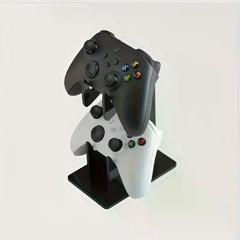 Dual-layer White/Black Wireless Game Controller Accessory, Desktop/TV Stand Desktop Ornament Storage Stand