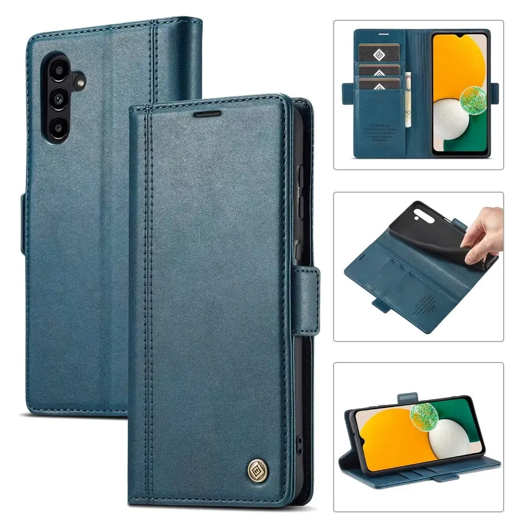 PU Leather Wallet Flip Folio Case Cover with Magnetic Closure Stand Card Slots for iPhone 15 Utra 15 Pro Max 14 Pro 13 12 11