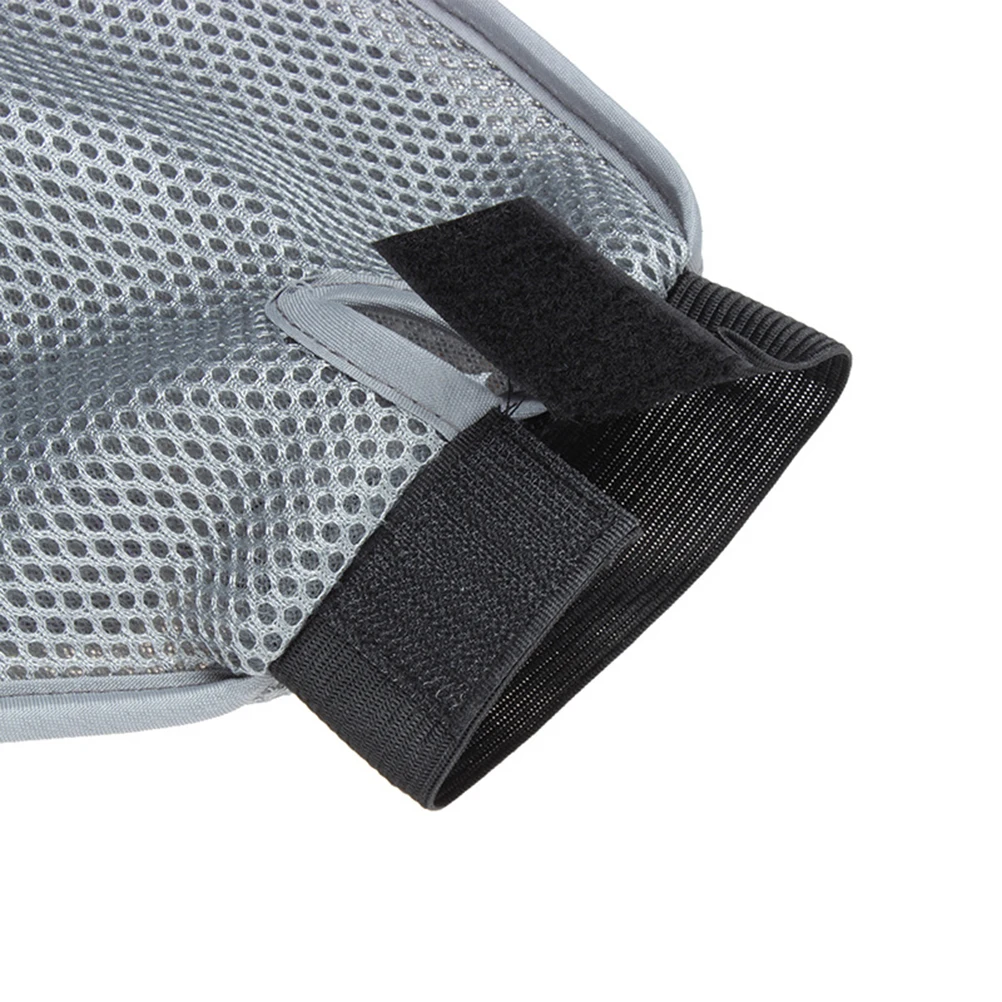 قفاز العناية بالحيوانات الأليفة للكلاب والقطط والحصان والأرنب أطراف مطاطية على الوجهين أداة إزالة الشعر فرشاة تدليك قابلة للغسل رطبة #1