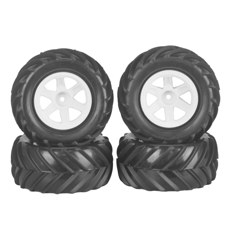 Opony do zdalnie sterowanych samochodów w skali 1/16, zestaw 4 sztuk, duże opony Monster 90 mm, złącza sześciokątne 12 mm, pasują do Traxxas E-Revo Mjx 16207 16208 Hbx 16890 Scy 16101, części do tuningu i modyfikacji