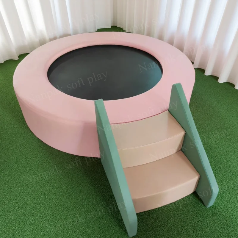Soft Play Trampoline with Step - Kids Toys Mall 评论和价格