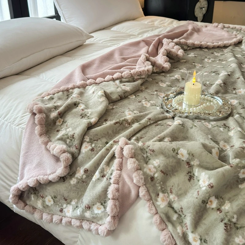 

Плед LTT Hairball Nap Blanket, двухслойный, утолщенный, из молочного плюша, для дивана