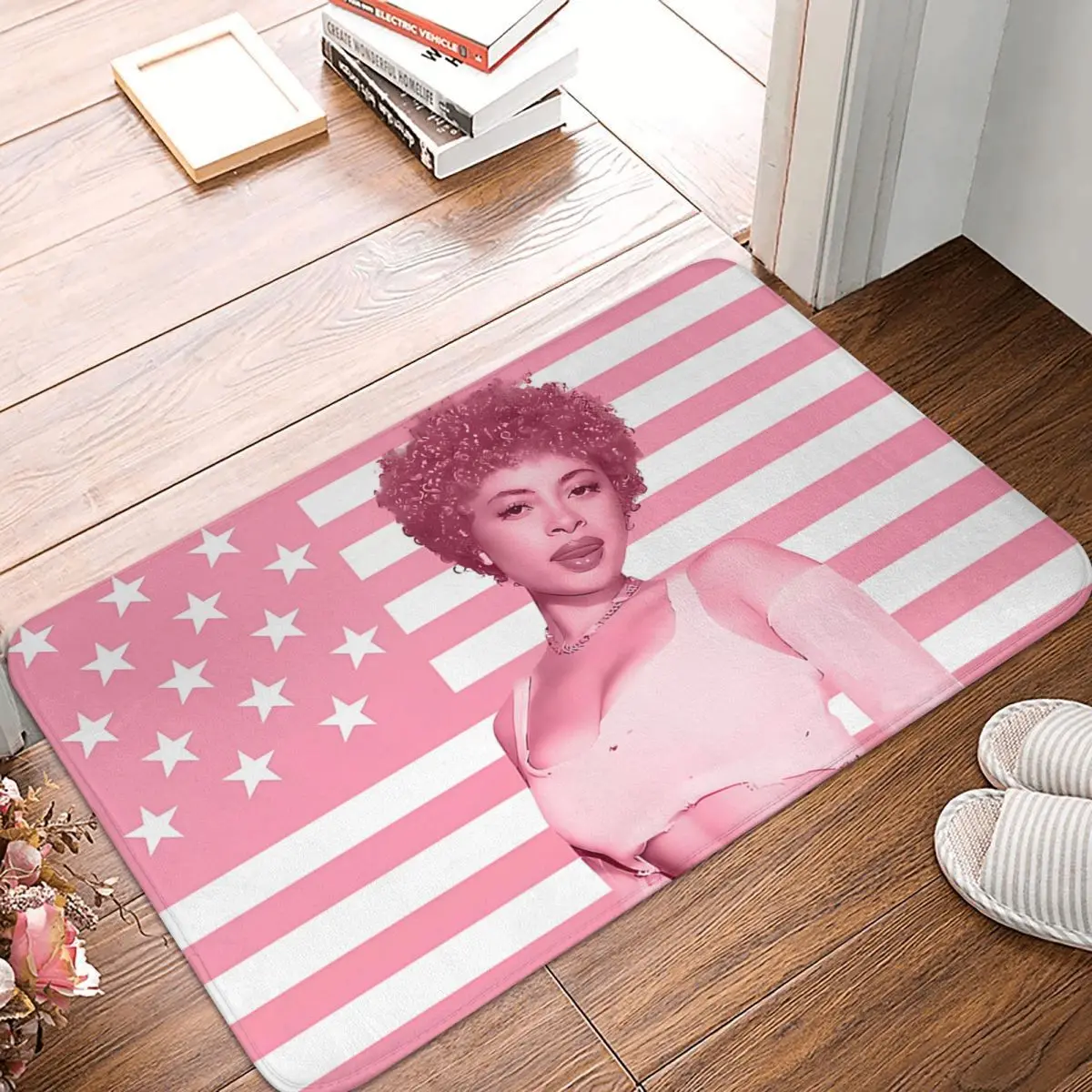 

Ice Spice Pink American Flag 40x60cm Carpet Polyester Floor Mats Fashionable Durable Indoor