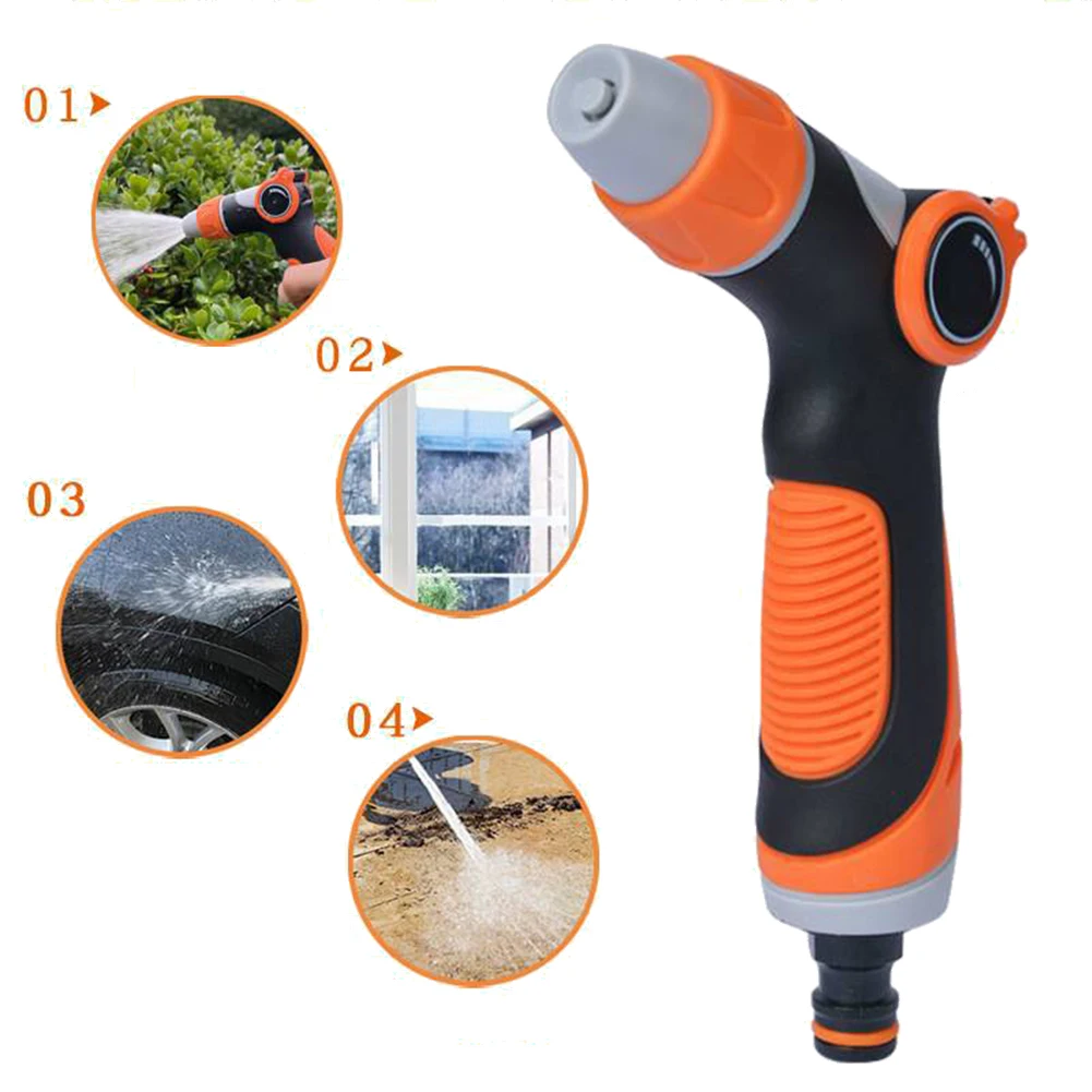 Irrigation Garden Watering Gun Thumb Control Garden Sprinkler 10 Modes Watering Sprinkler for Heavy Duty Washing Garden Watering
