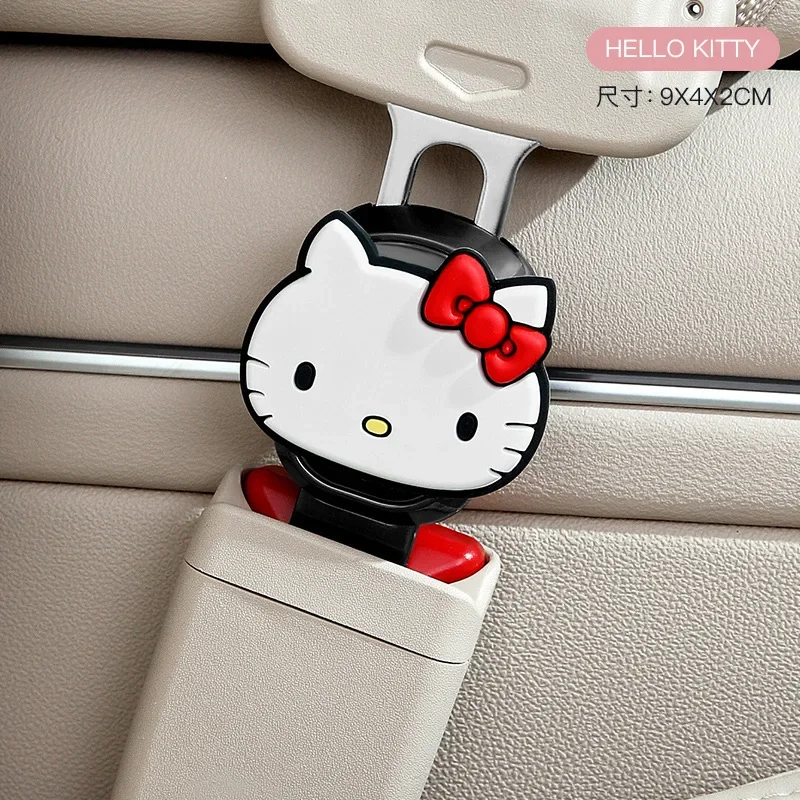 Sanrio Hello Kitty Alloy Car Safety Wear Buckle Melody Cute Practical Car Seat Belt Extension Seat Belt Holder