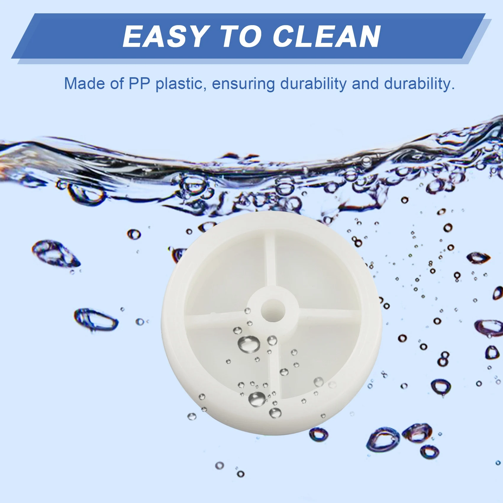 ABJO-3 pollici ruota singola plastica PP bianca leggera piccola con diametro 72 mm puleggia per letto pieghevole pezzo liscio 10 pezzi