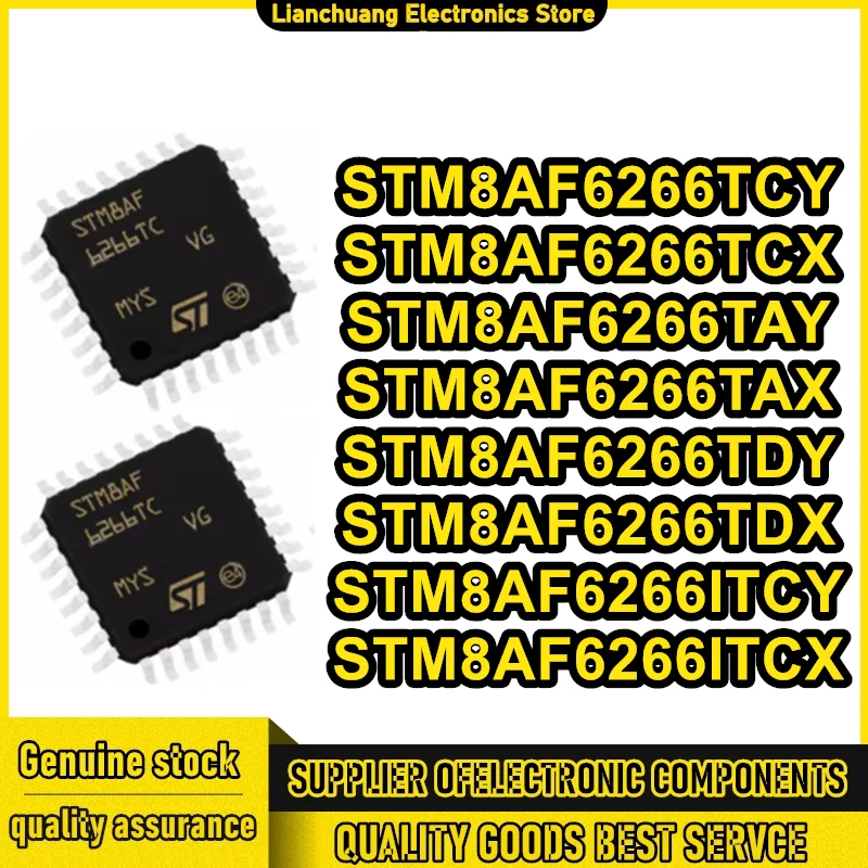 

5 шт. STM8AF6266TCY STM8AF6266TCX STM8AF6266TAY STM8AF6266TAX STM8AF6266TDY STM8AF6266TDX STM8AF6266ITCY STM8AF6266ITCX LQFP-32