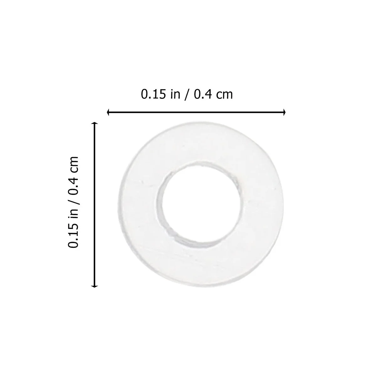 

4Packs Glasses Flat Gaskets Repair Kit Plastic Anti Loosening Fixing Screws Eyewear Spacers Glasses Parts Gaskets