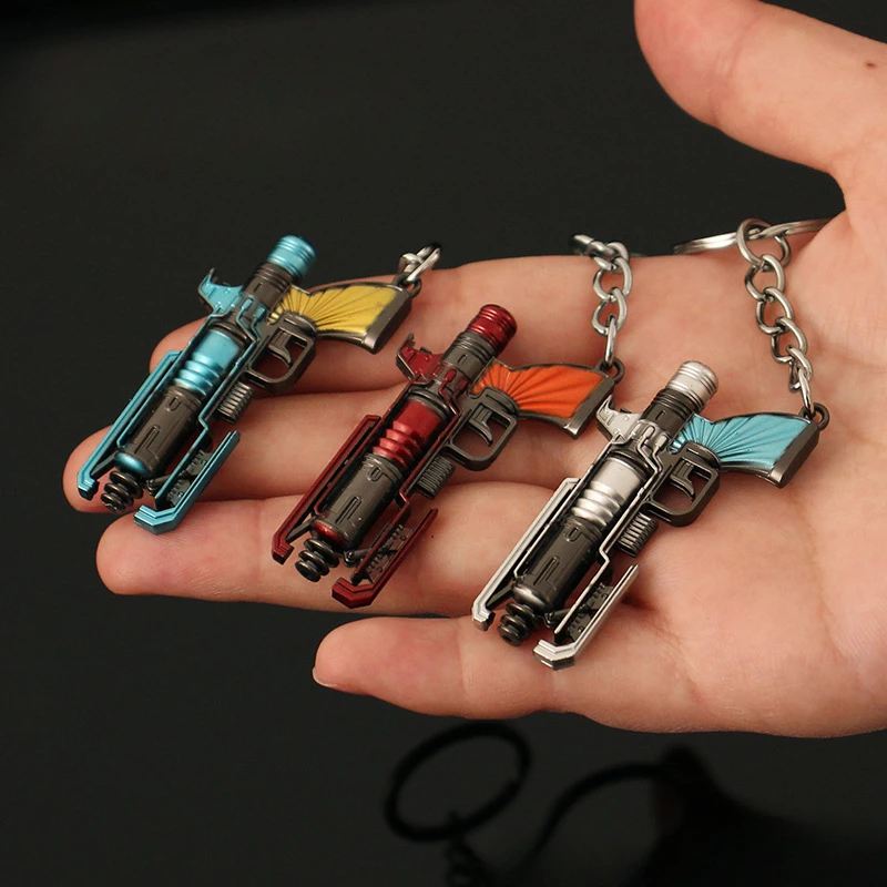 Apex Legends Wingman Weapon The Death Ray The Sunburst Game Peripheral 5cm Metal Remoto Weapon Model Keychains Ornament Gift Toy