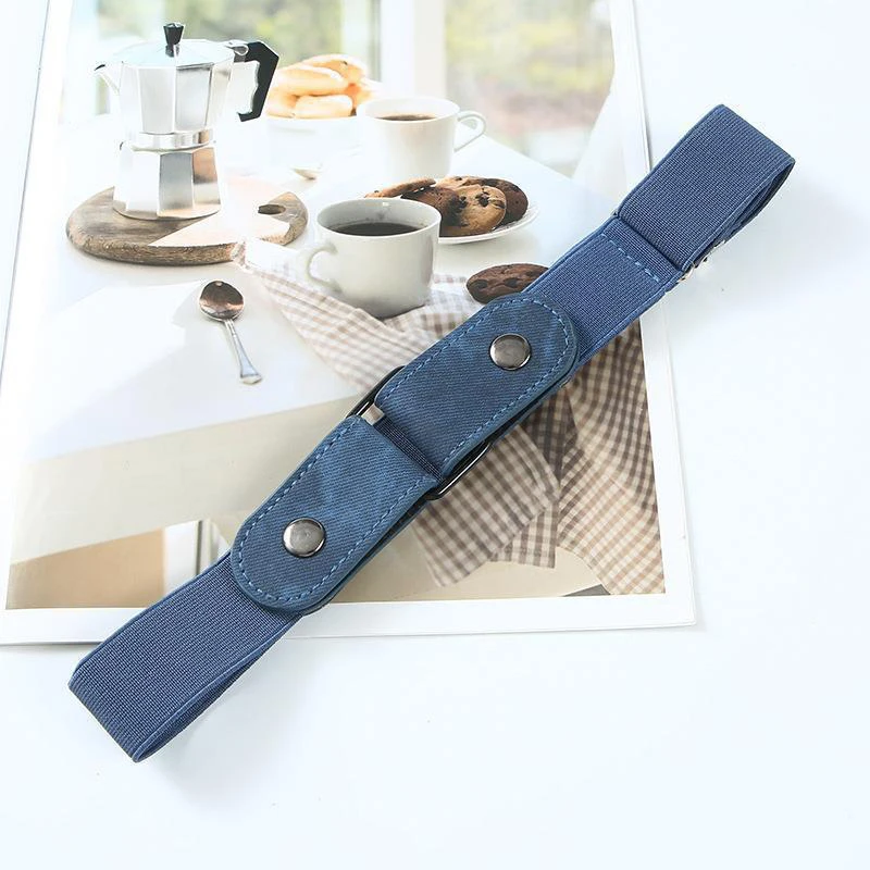 1pc Invisible Elastic Belt Women Men Extension Waistband Without Buckle Adjustment Stretch Lazy Belt For Casual Jean Pant Dress