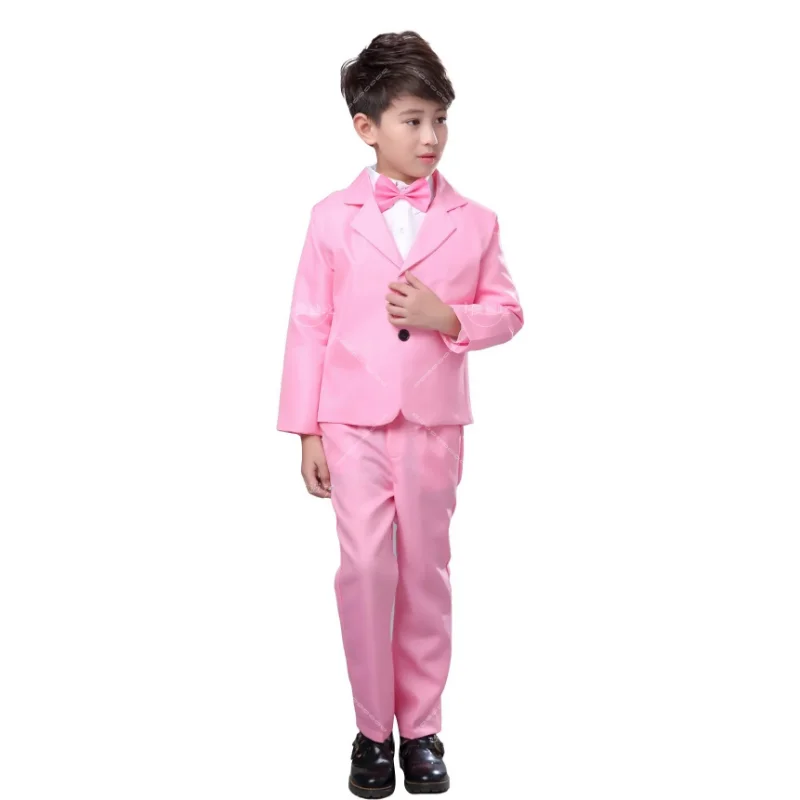 5-piece Children's and Boys' Casual, Formal, Gentleman's Suit Set for Birthday Parties and Weddings