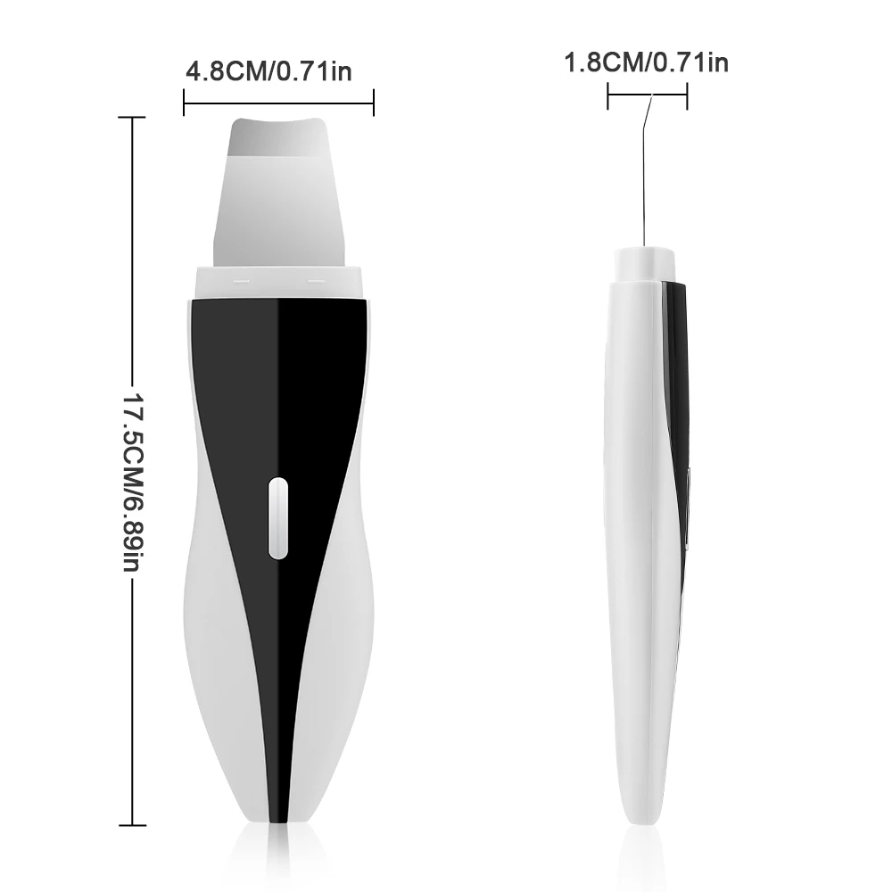 Ultrasone Huid Scrubber 4 Modi Facial Schop Cleanser Face Lift Comedondrukker Facial Peeling Schraper Huidverzorging Tool