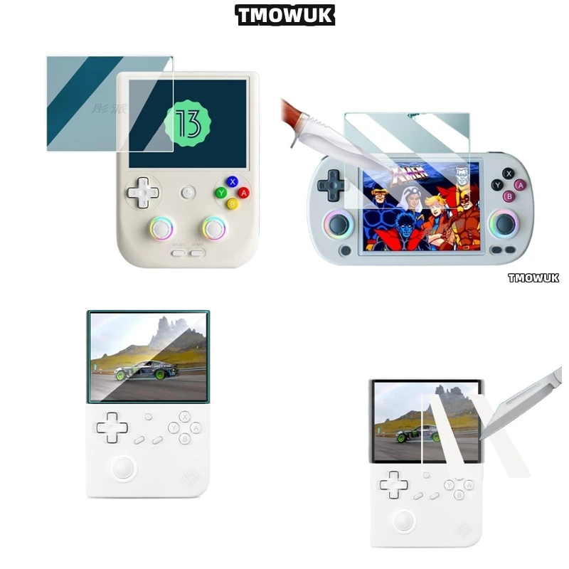 Для ANBERNIC RG40 XXV RG40 XXH RG406V Защитная пленка для игрового экрана, закаленное стекло, твердость 9H ​ ​