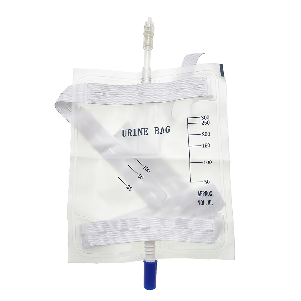 New Pet Dog Cat Urine Bag Collect 150ml 300ml Drainage Luer Lock Hanging Straps Disposable Attach To Cathter Clinic Supplies