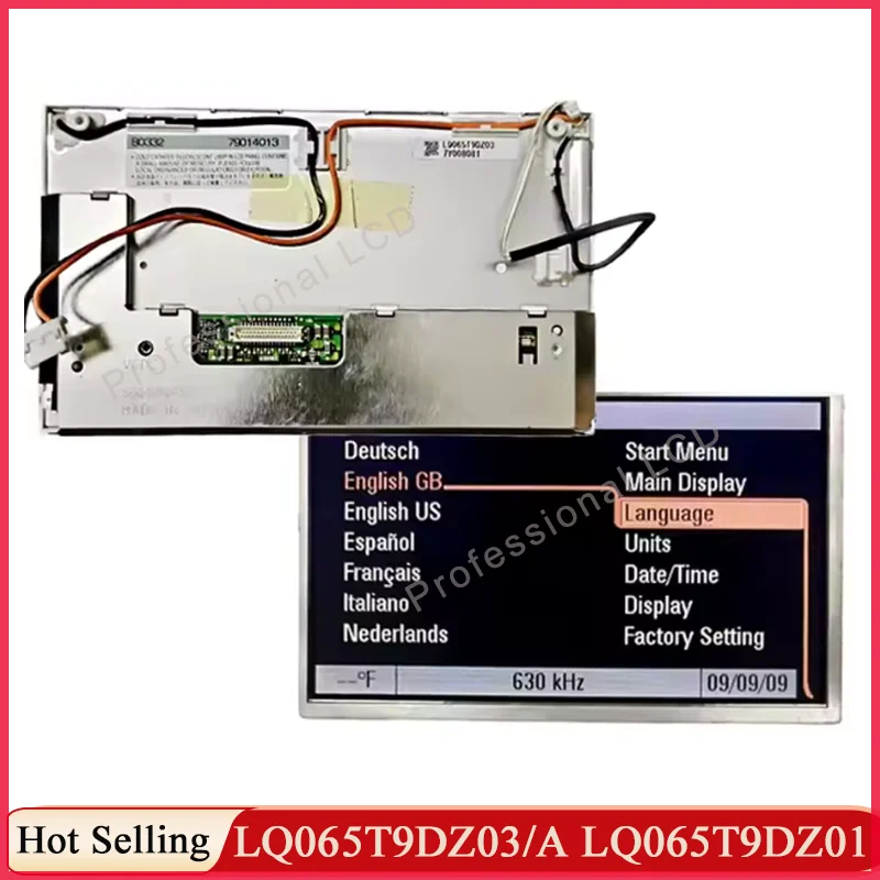 Original 6.5 inch LCD Dispaly Screen LQ065T9DZ03 LQ065T9DZ01 LQ065T9DZ03A LQ065T9DZ03B For X5 750 Car Navigaiton LCD Screen