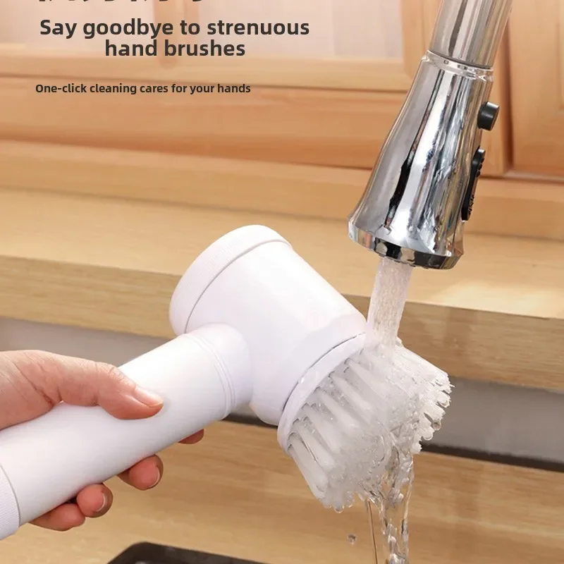 Household electric shoe brush cleaning leather shoe wipe multi-function automatic washing artifact shoe brush