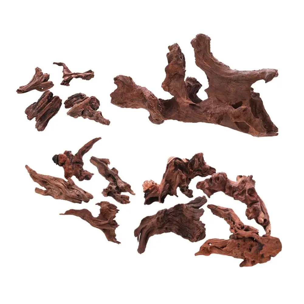 Natural Aquarium Sinkable Driftwood Fish Tank Decoration Wood Aquatic Plants Landscape